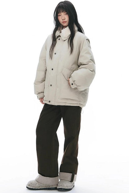 Knit Button Hem Pants