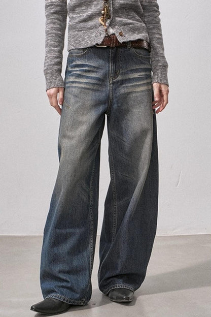 Seamless Whiskered Vintage Jeans