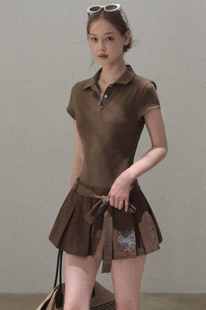 Cool Cotton Polo Skirt Set-Up