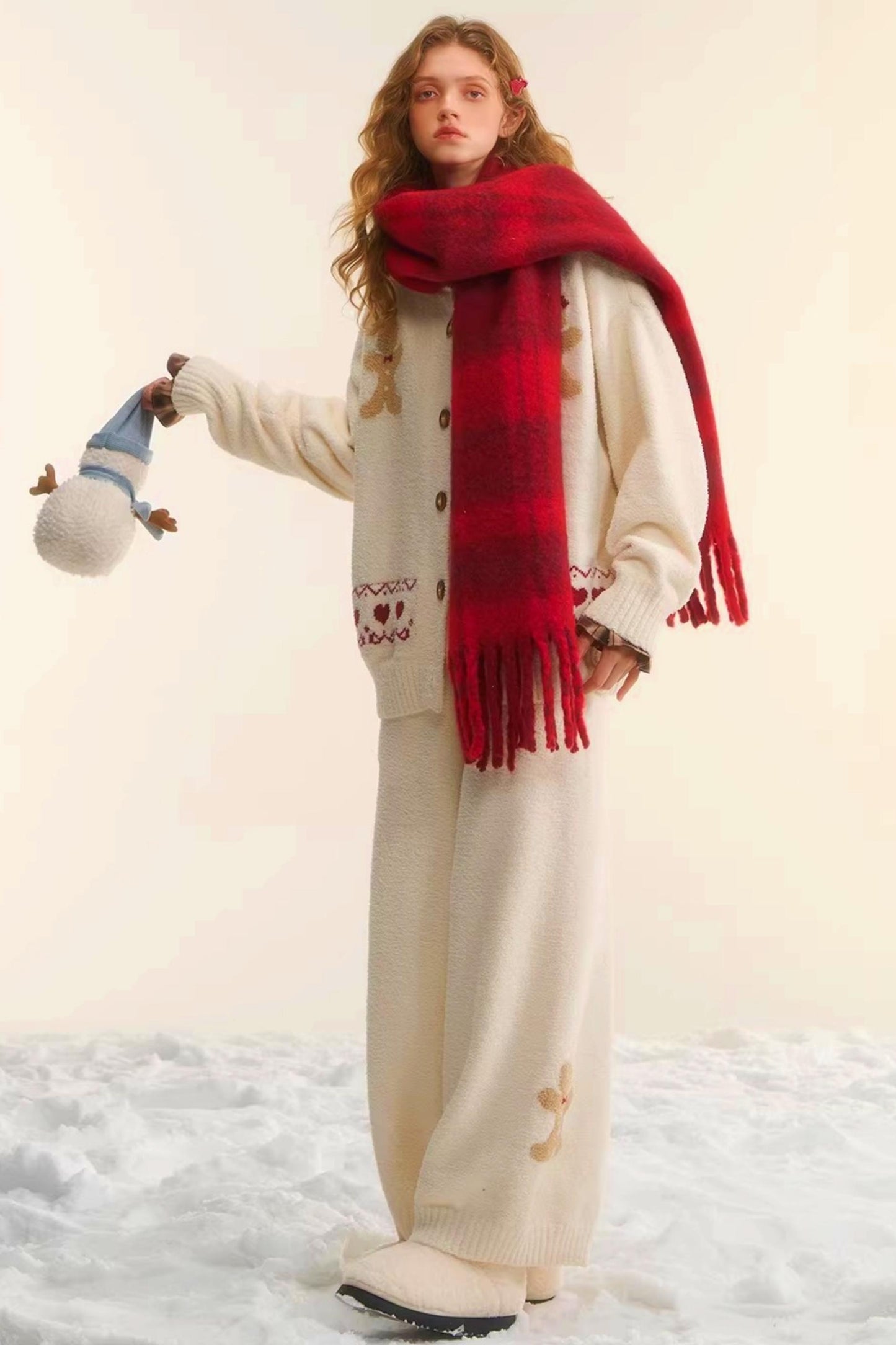 Gingerbread Fair Isle Knit Sweater Set-Up