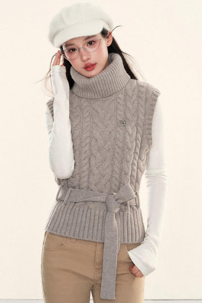 Vintage Cable Knit Vest