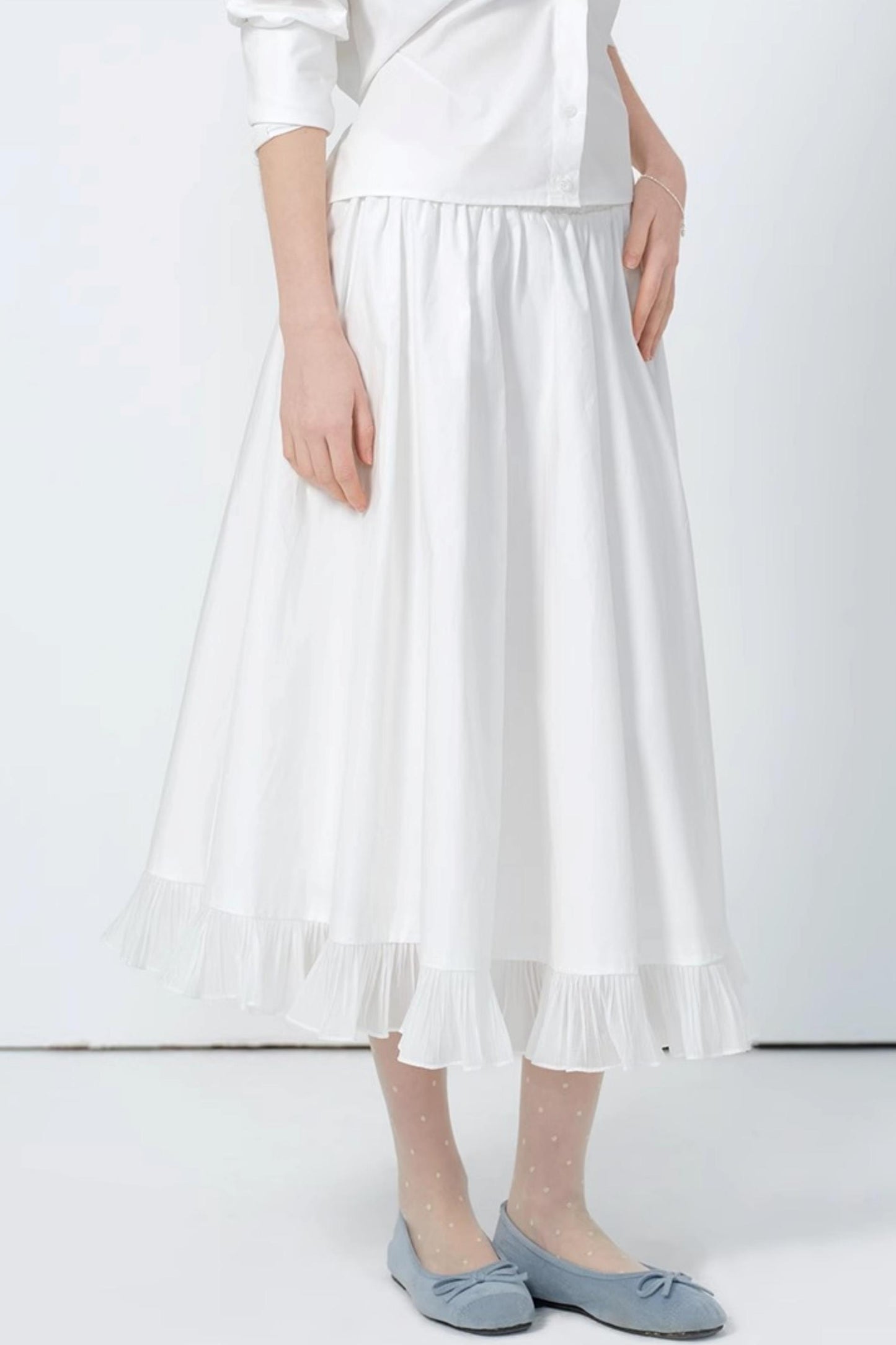 High-Waist A-Line Skirt