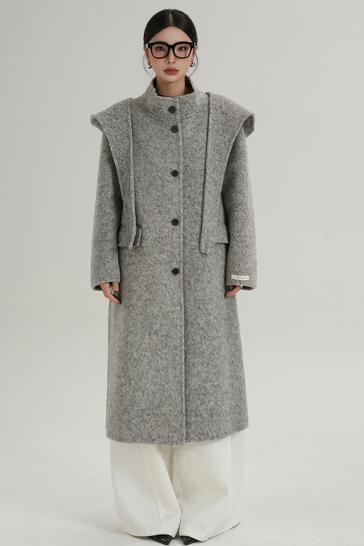 Temperament Stand-Up Woolen Jacket