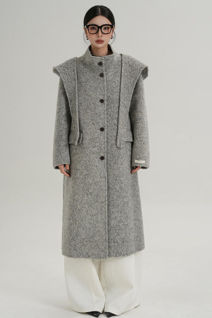 Temperament Stand-Up Woolen Jacket