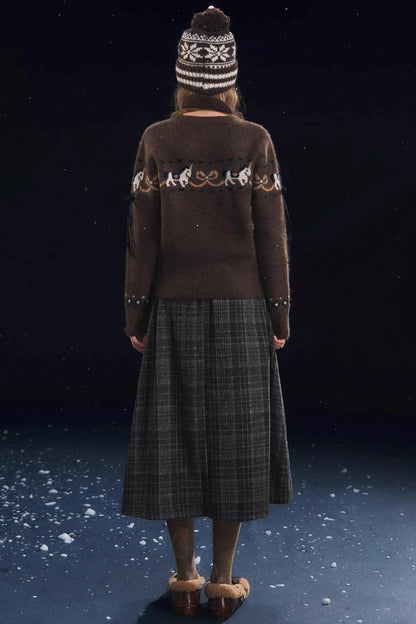 Fun Spinning Pony Jacquard Sweater