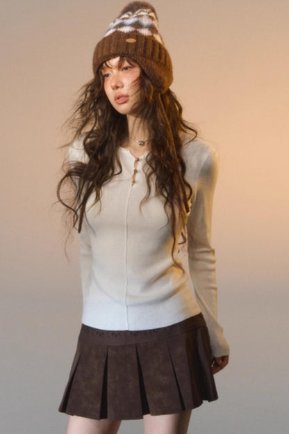 Line-Breasted Base T-Shirt