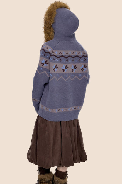 Fair Isle Sweater Jacket