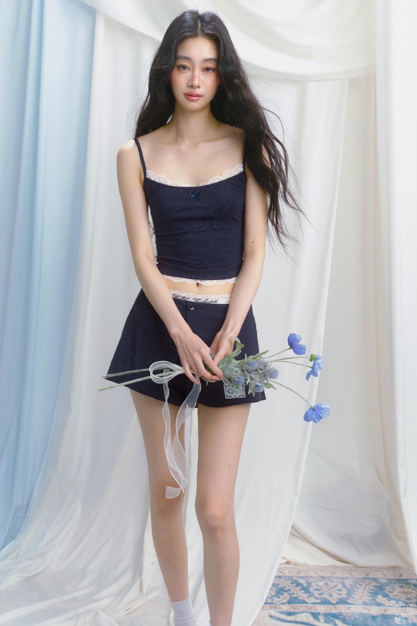 Sporty Strap Knit Top Set-Up