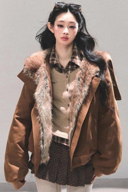 Plush Winter Padded Coat