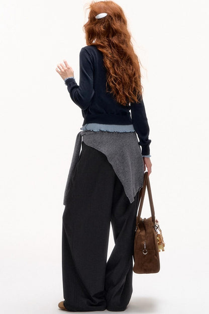 Knit Fake Collar Scarf