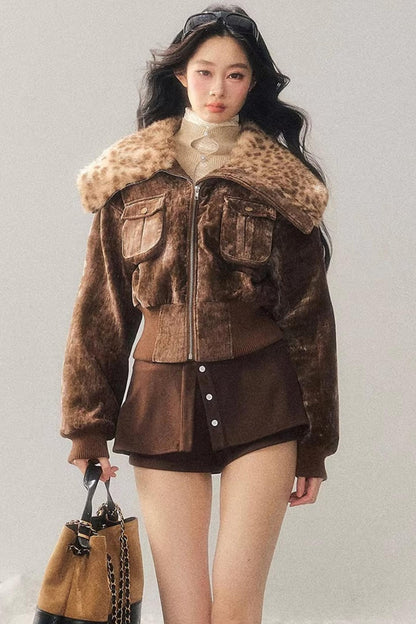 Dreamy Leopard Print Jacket