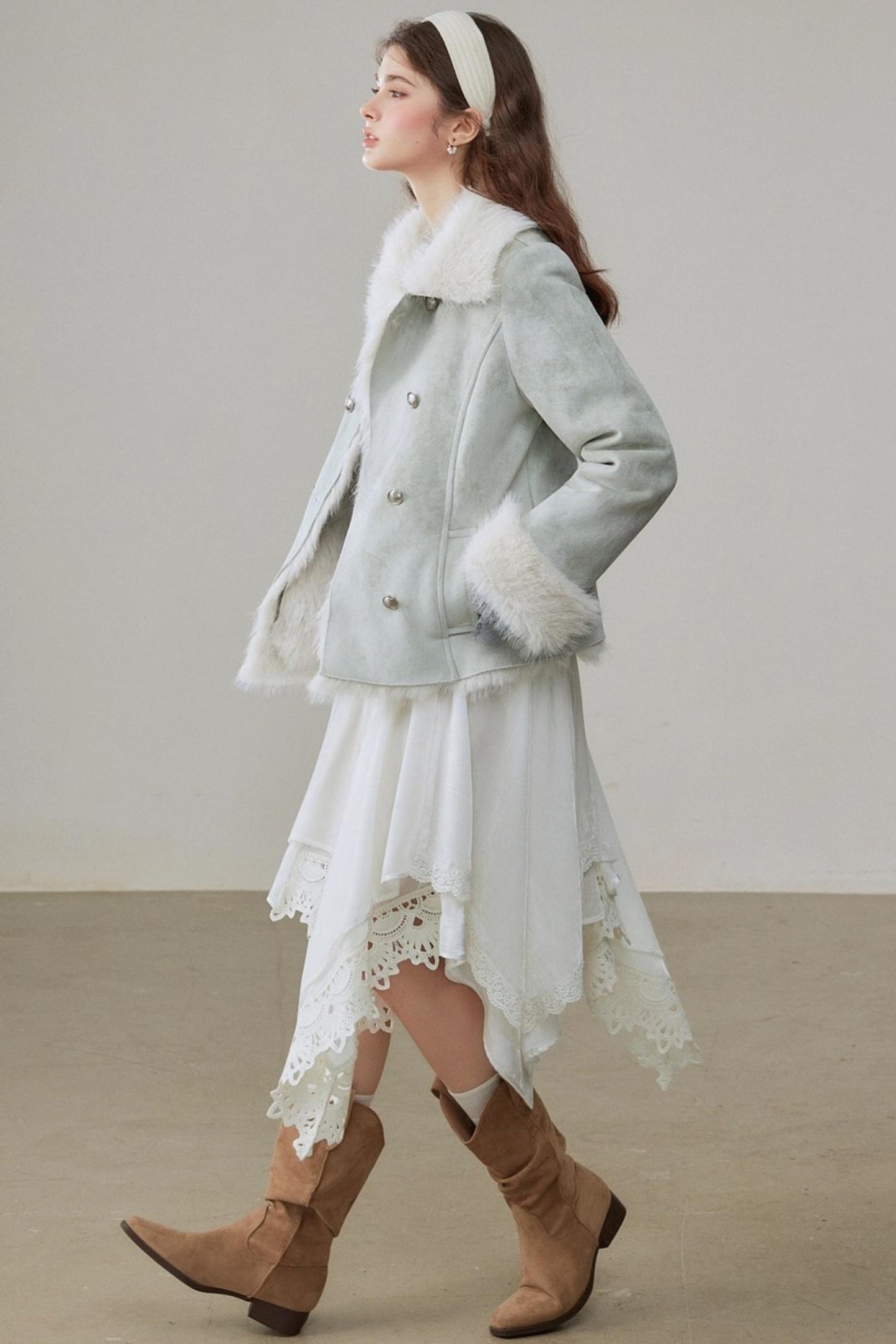 Winter White A-Line Skirt