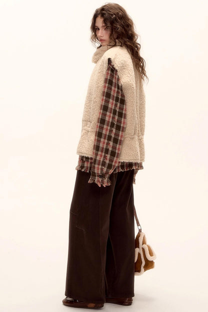 Reversible Fur Suede Vest Jacket