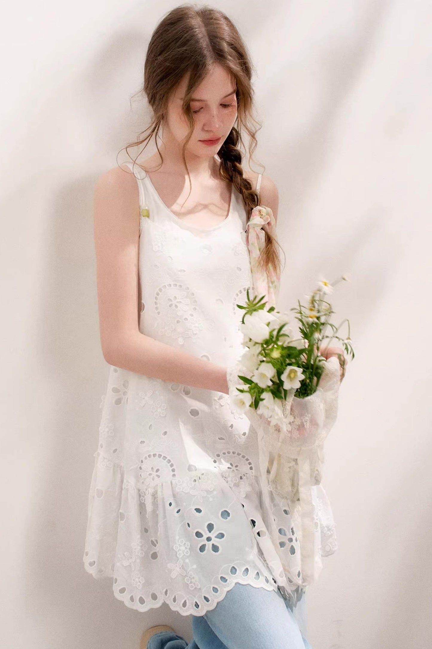 Island Chic Beaded Halter Dress