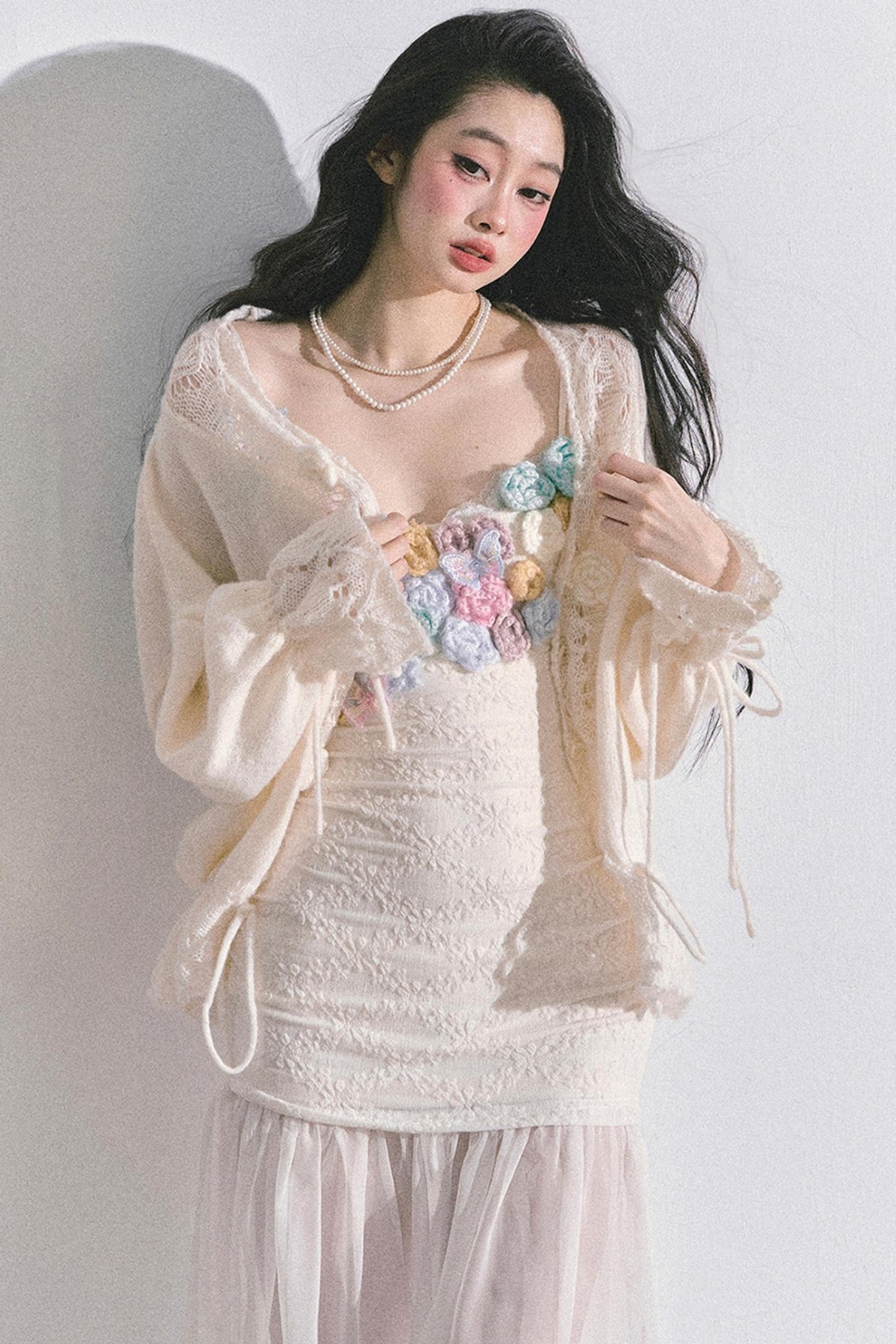 Autumn Floral Slip Dress Set-Up