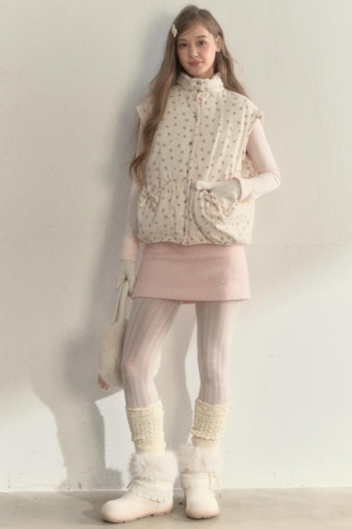 Corduroy Floral Reversible Jacket Set-Up