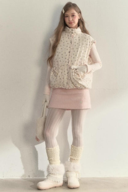 Corduroy Floral Reversible Jacket Set-Up