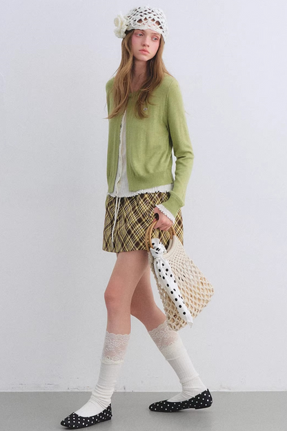 Color-Blocking Knit Cardigan