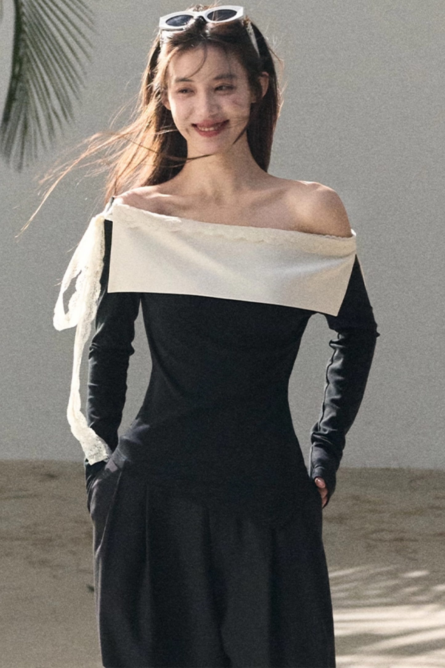 Sicilian Lace Knit Top Pants Set