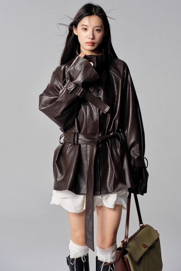 Mountain Chestnut Leather Jacket