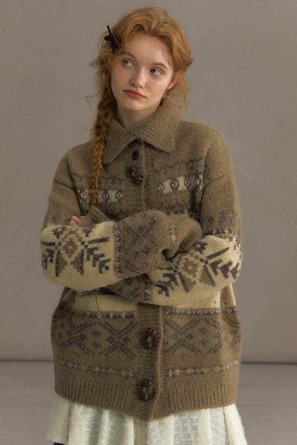 Vintage Lapel Cardigan