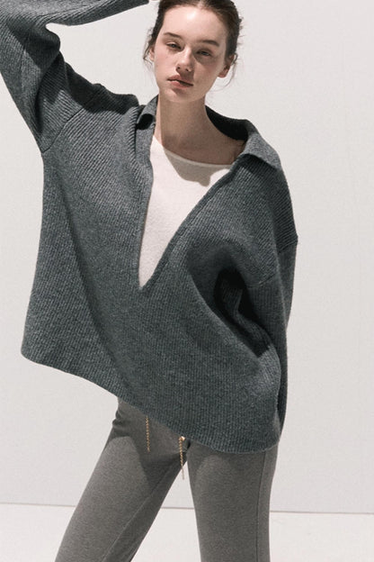 Soft Crewneck Knitwear Trouser Set-Up