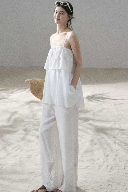 French Chiffon Lace Top Set-Up