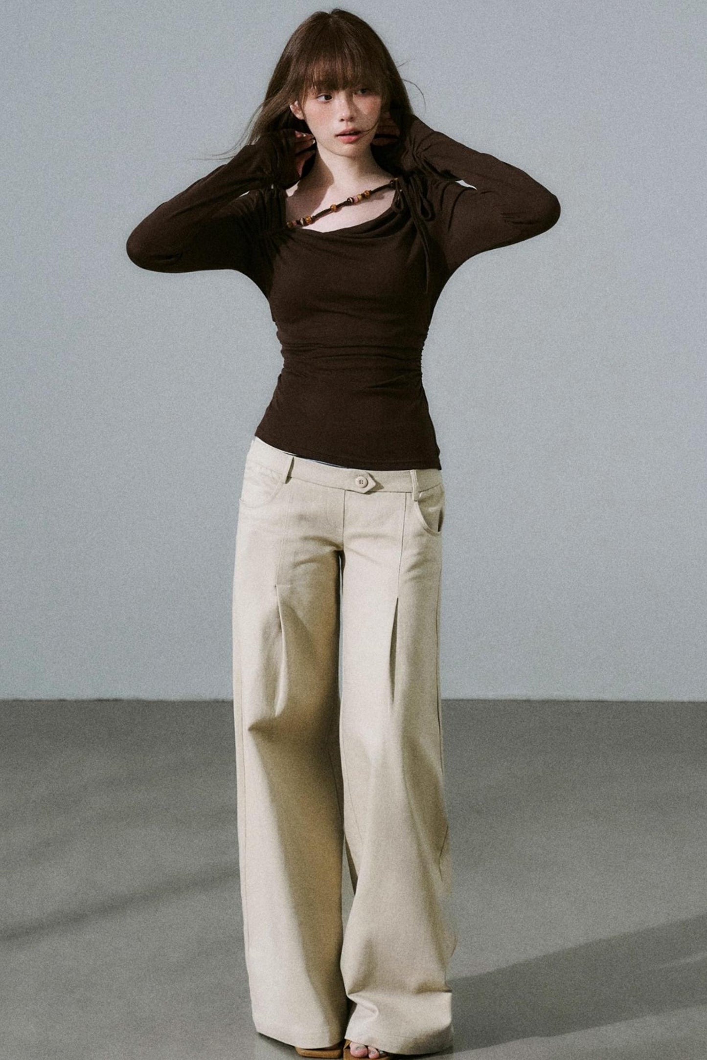 Rose Swing Collar Top