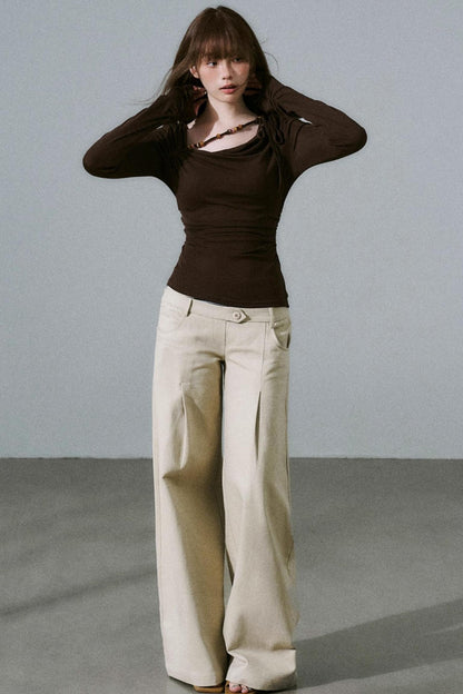 Rose Swing Collar Top