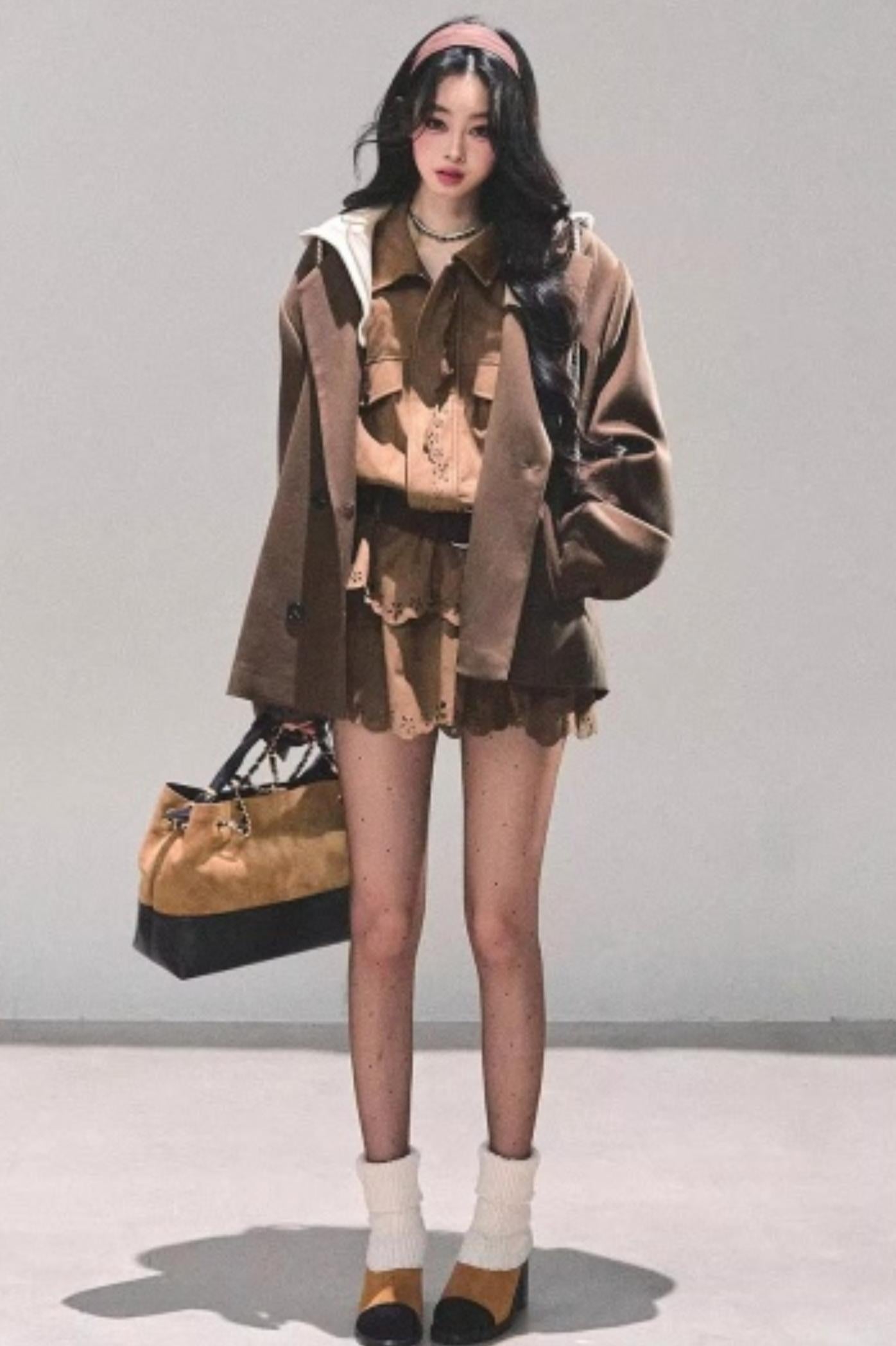 Cowhide Velvet Winter Dress