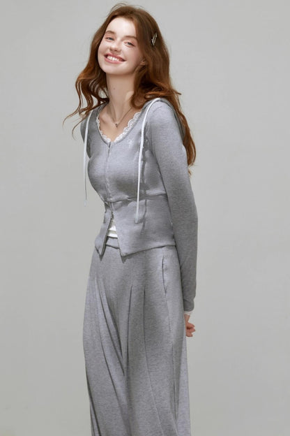 Slimming Autumn Cardigan Set-Up