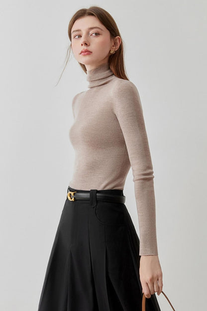 High Neck Knit Base Layer Sweater