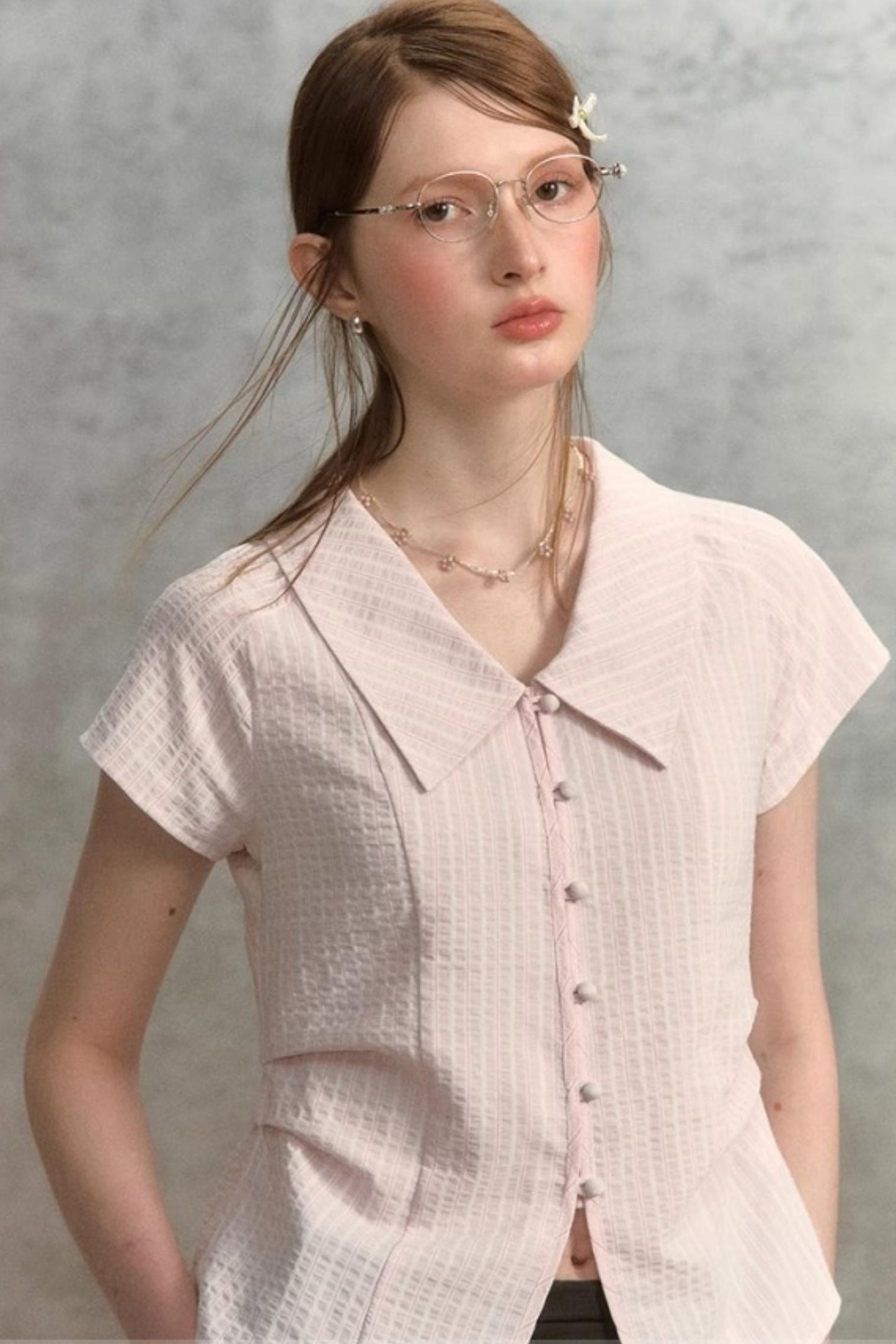 Chic Pink Striped Slim Fit Shirt