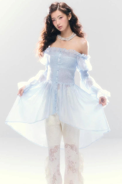 Misty French Ruched Dress