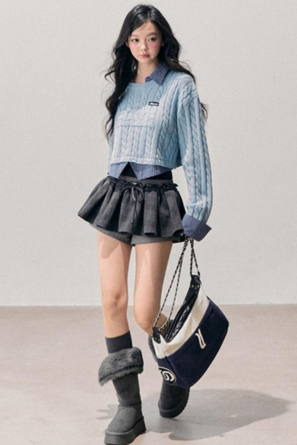 Plaid Annie Waltz Skirt