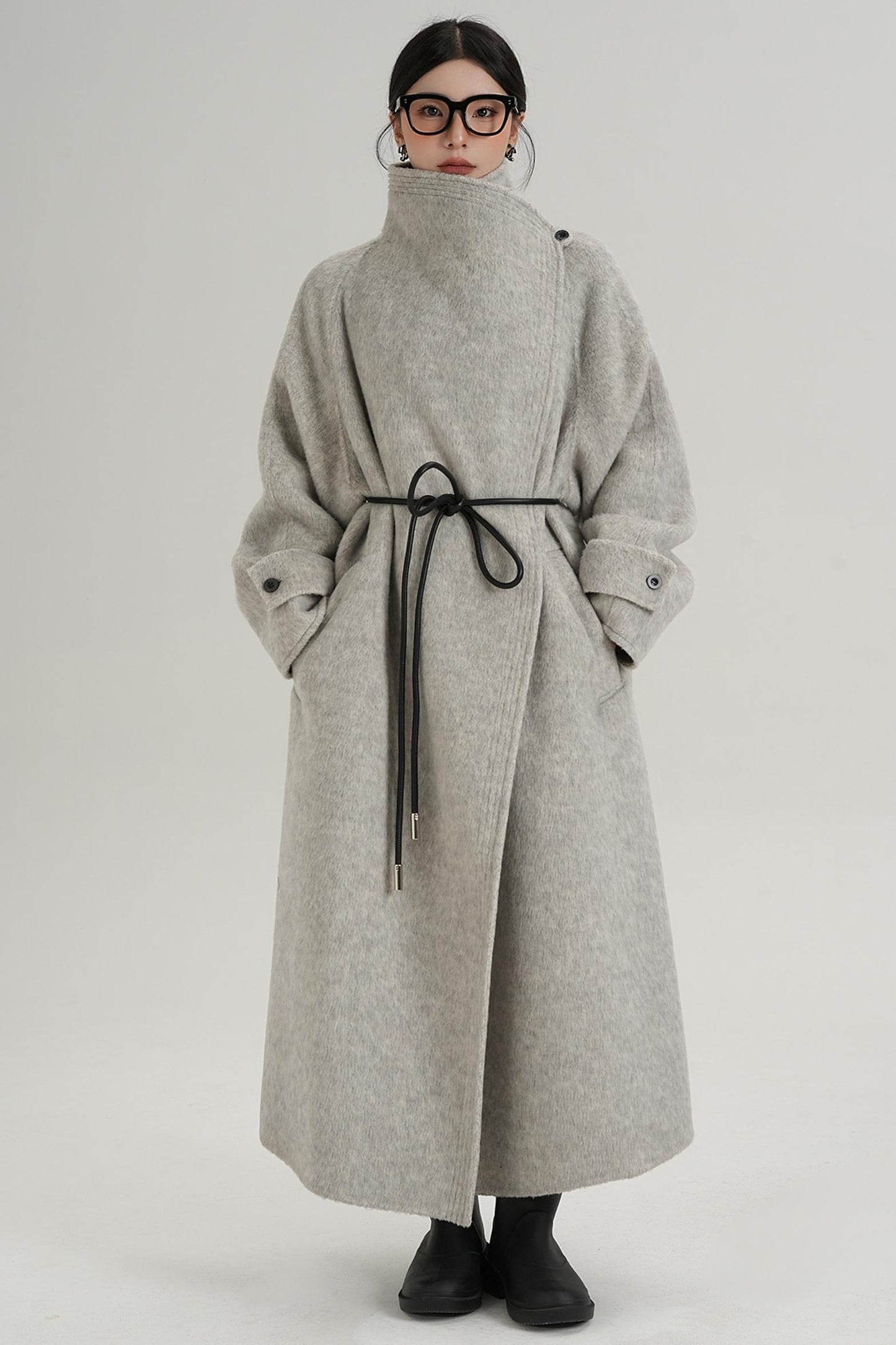 Ultra-High Reversible Wool Coat