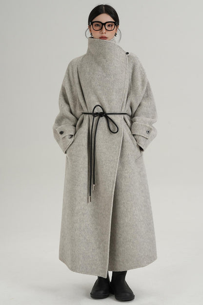 Ultra-High Reversible Wool Coat