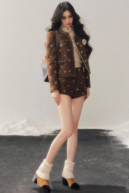 Little Fragrance Wool Jacket Set-Up