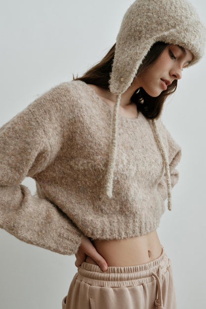 Light Luxury Wool Jacquard Top