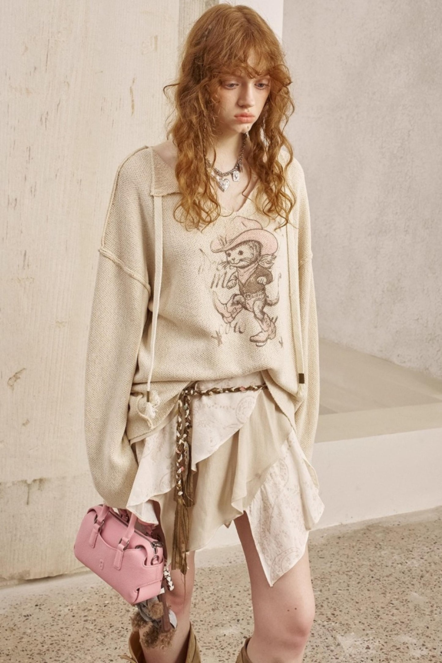 V-Neck Pullover Sweater