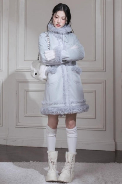 Misty Velvet Fur Coat