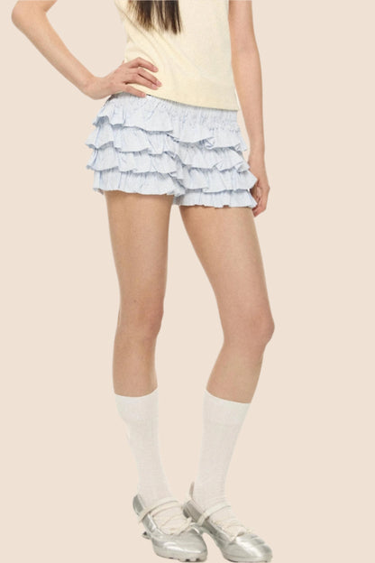 French Fluffy High-Waist Skirt