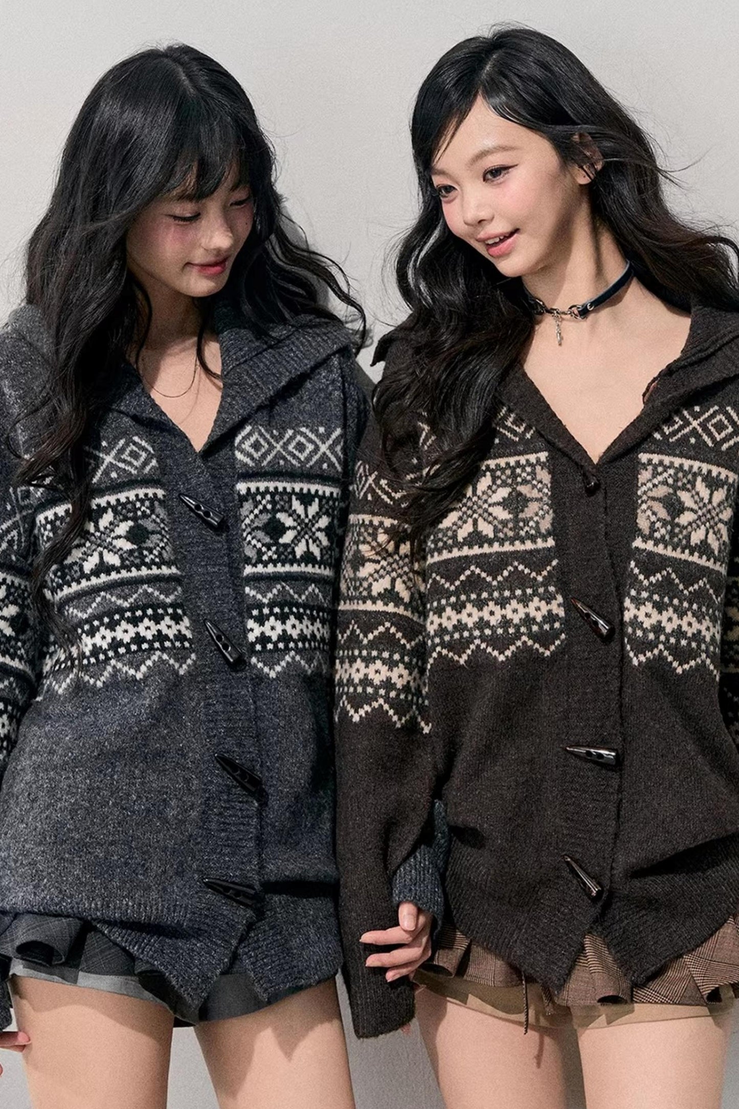 Fair Isle Duffle Cardigan
