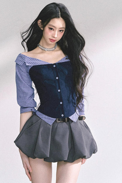 Slimming Hot Girl One-Shoulder Tops