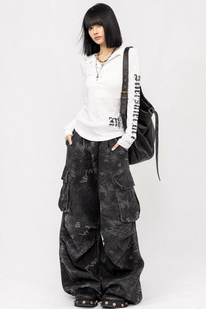 Vintage Spice V-Neck Hooded Top