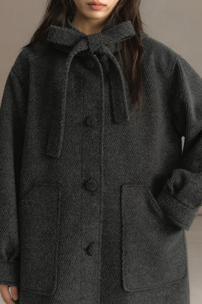Snow Night Hooded Woolen Jacket