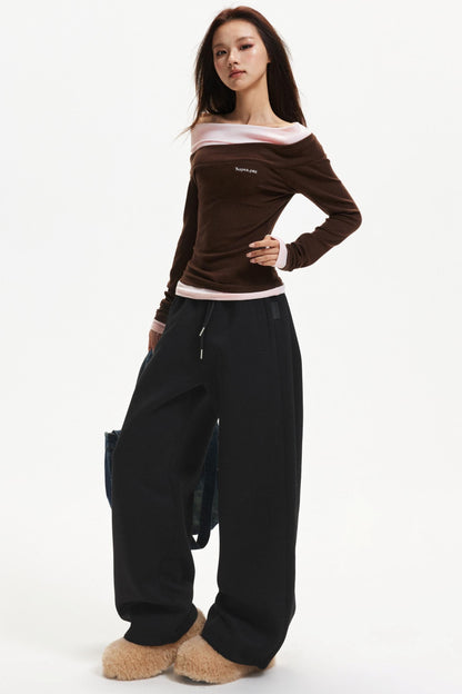 One-Shoulder Knitted Top