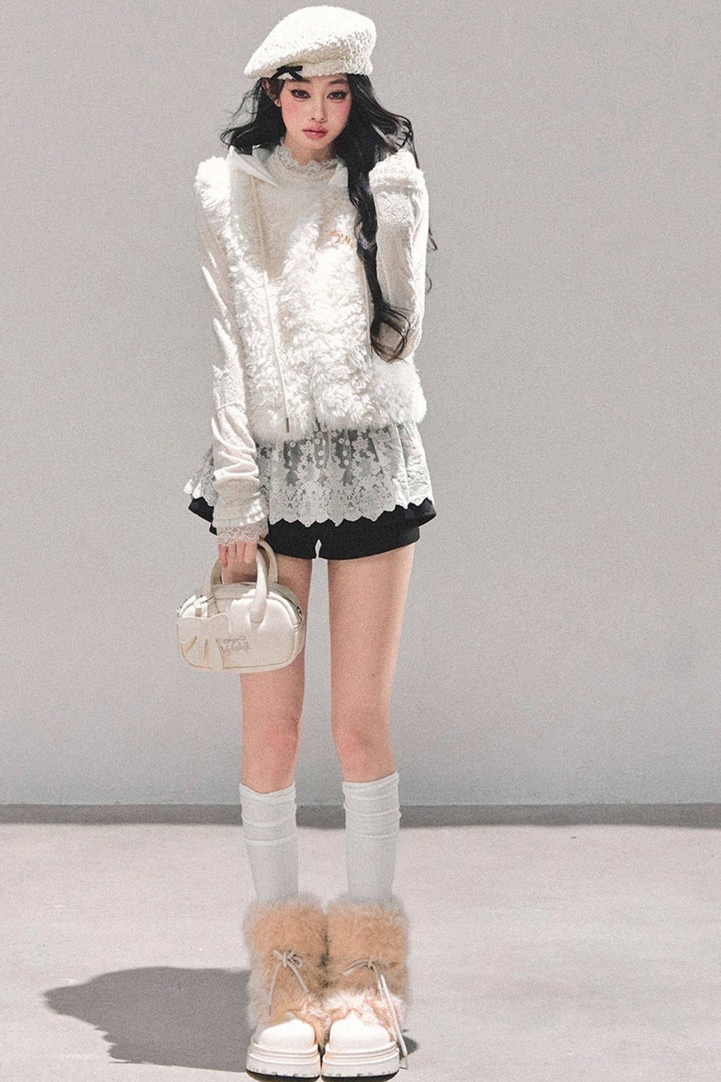 French Lamb Wool Vest Jacket