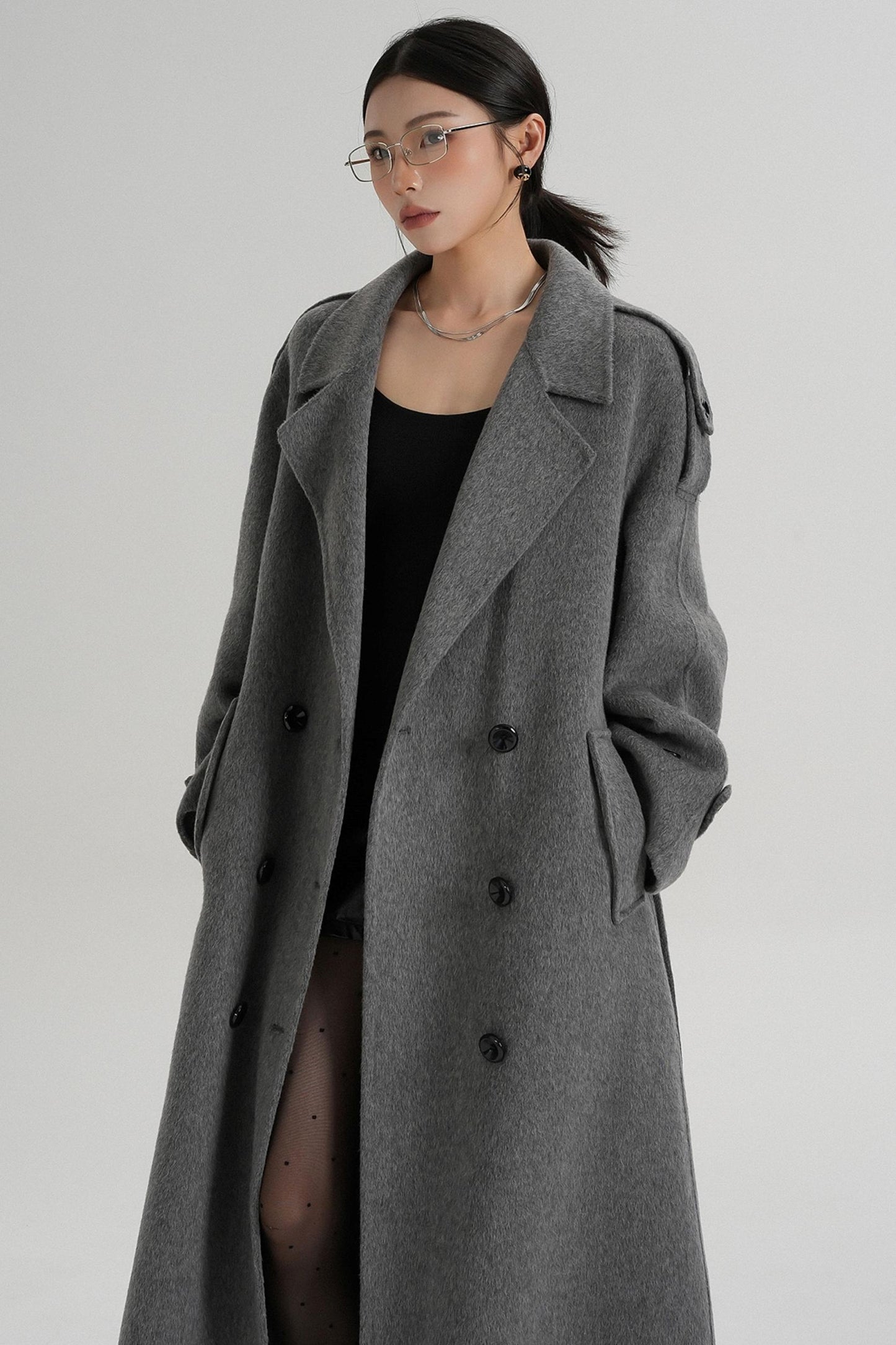 Premium Tailored Wool Blend Coat