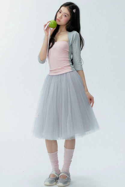 Completo con maglia in lyocell color block